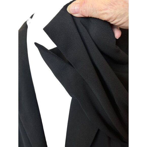 Norton McNaughton Blazer Black Women 14 Fully Lined   Two-Button  Notched Collar - Picture 10 of 11